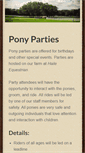 Mobile Screenshot of gainesvilleponyparties.com